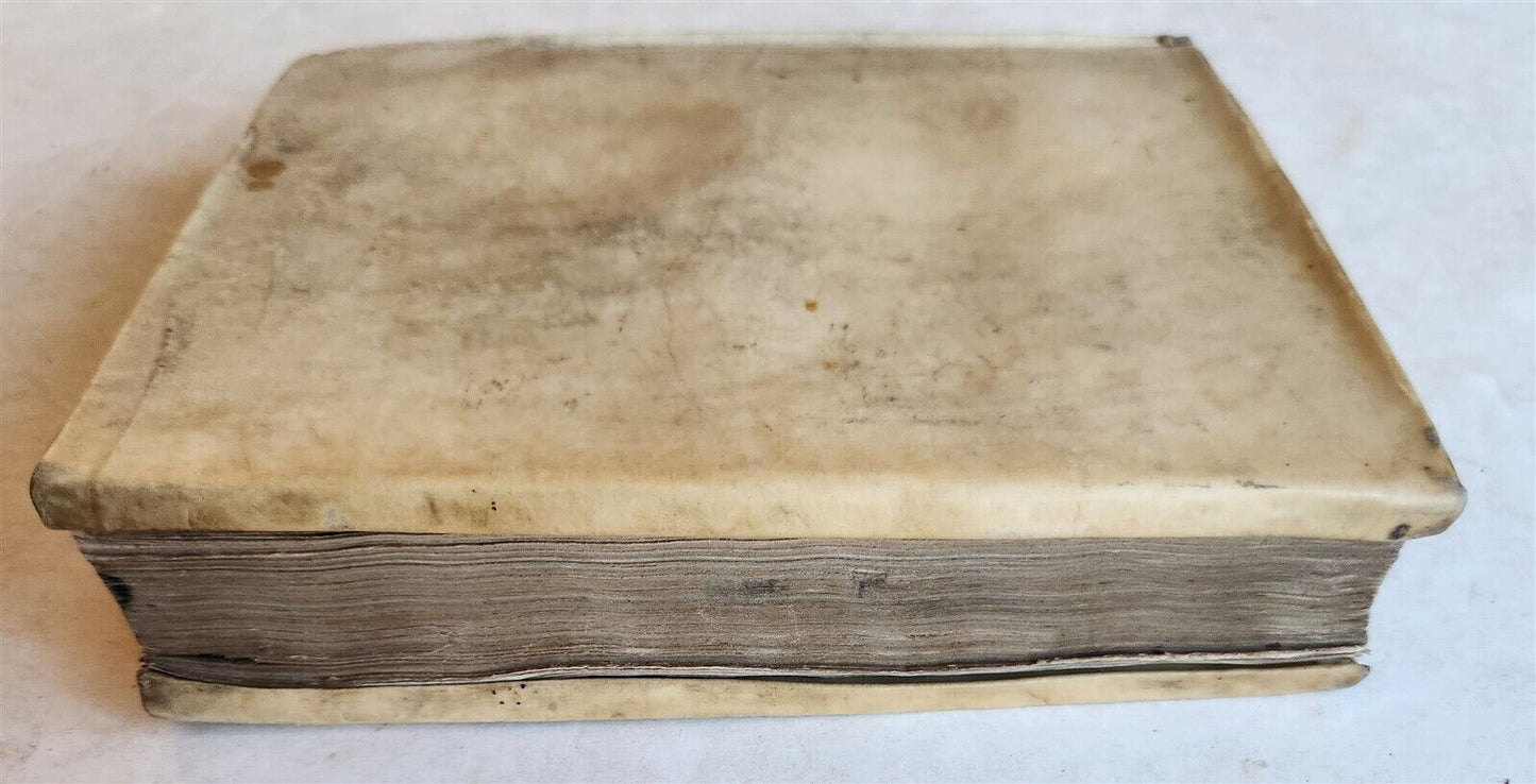1656 LAW BOOK Decisiones Frisicae antique VELLUM BINDING