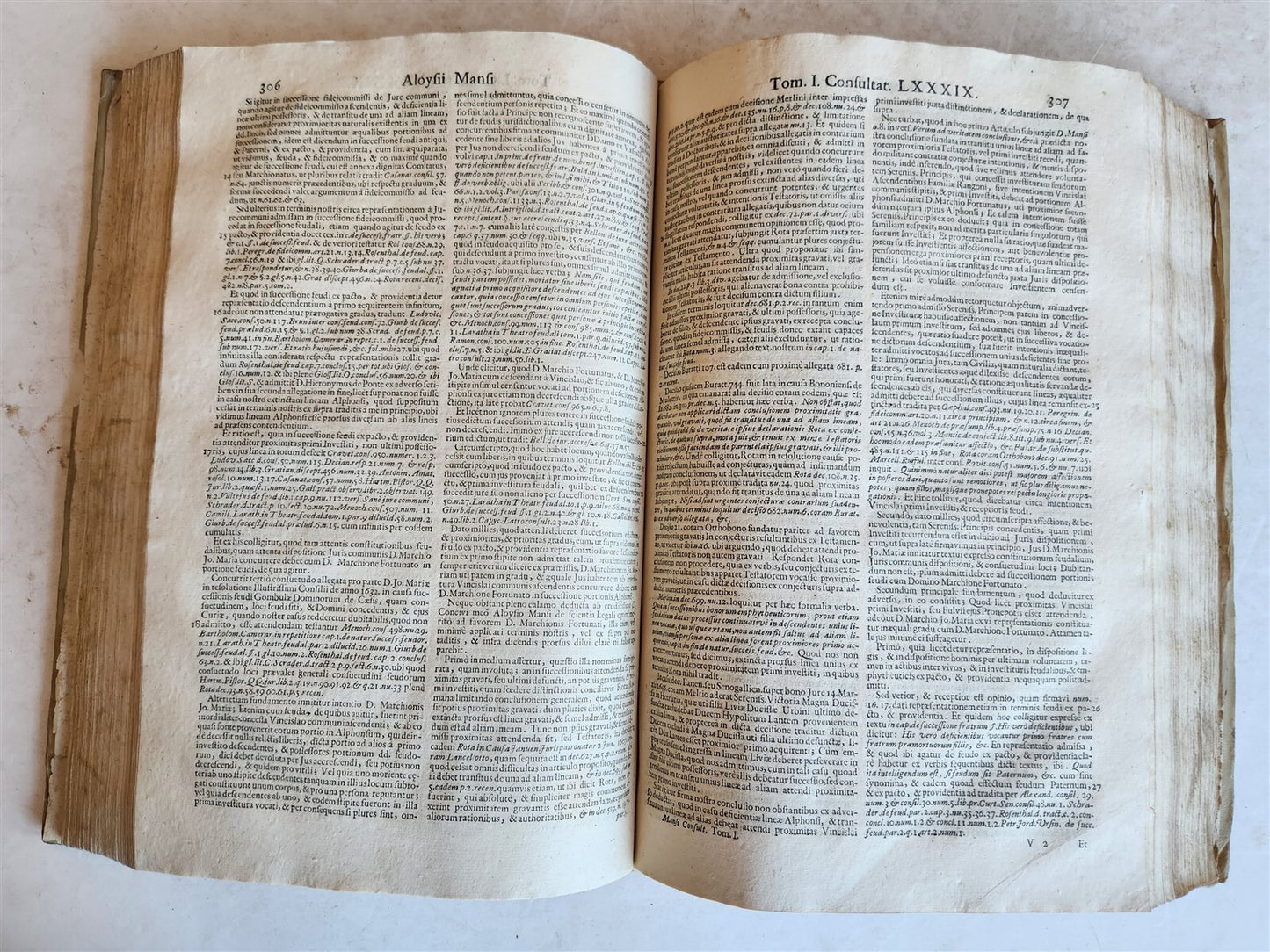 1708 LAW BOOK Consultationum sive rerum judicatarum antique VELLUM BOUND FOLIO
