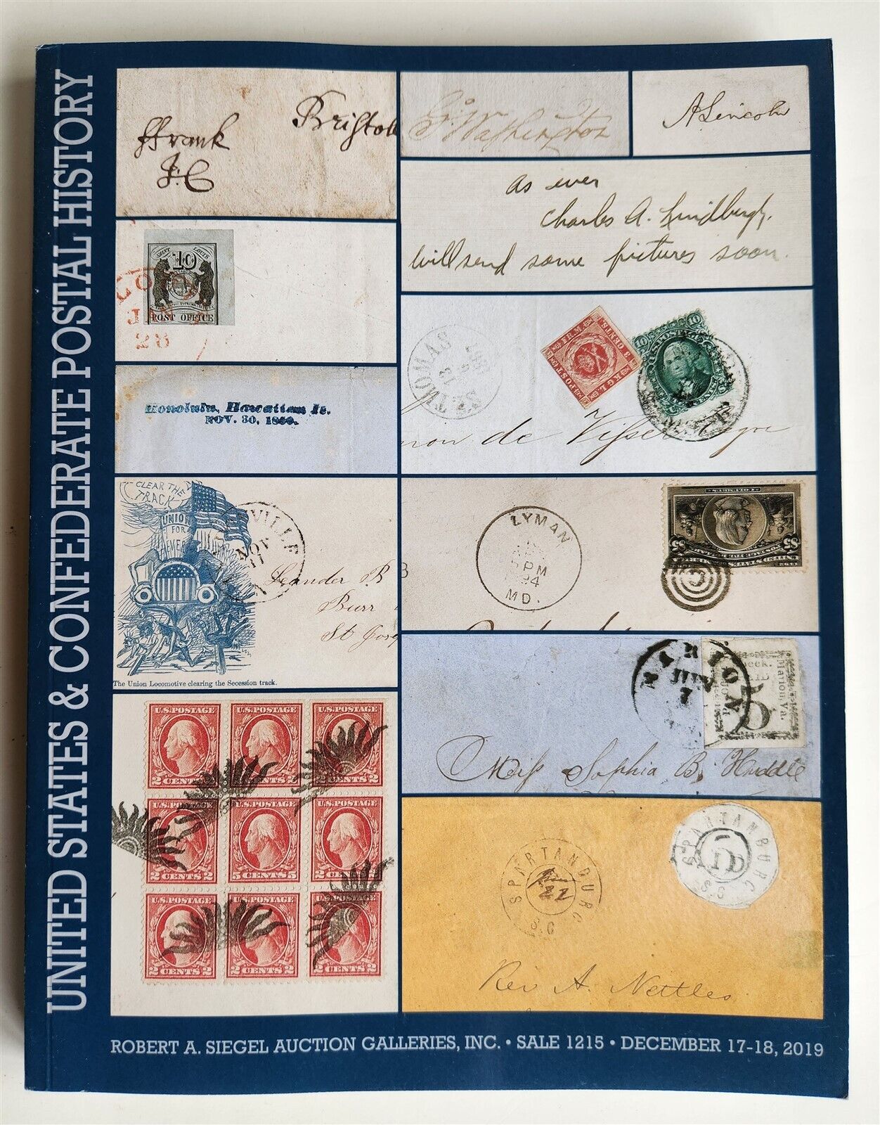 PHILATELIC ROBERT SIEGEL AUCTION CATALOG US & CONFEDERATE STAMPS 2019
