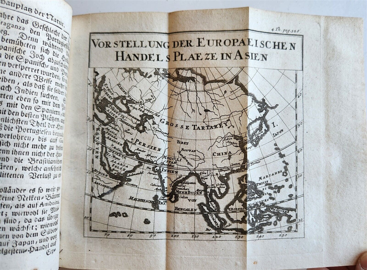 1753 Spectacle of nature by PLUCHE antique ILLUSTRATED in GERMAN