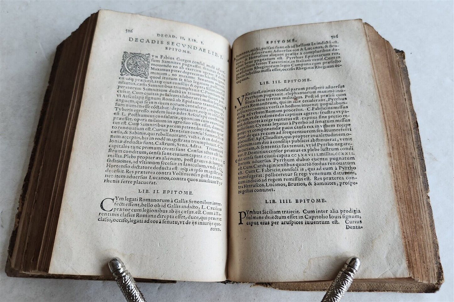 1568 ROMAN HISTORY by LIVY in LATIN antique PIGSKIN BINDING 16th CENTURY