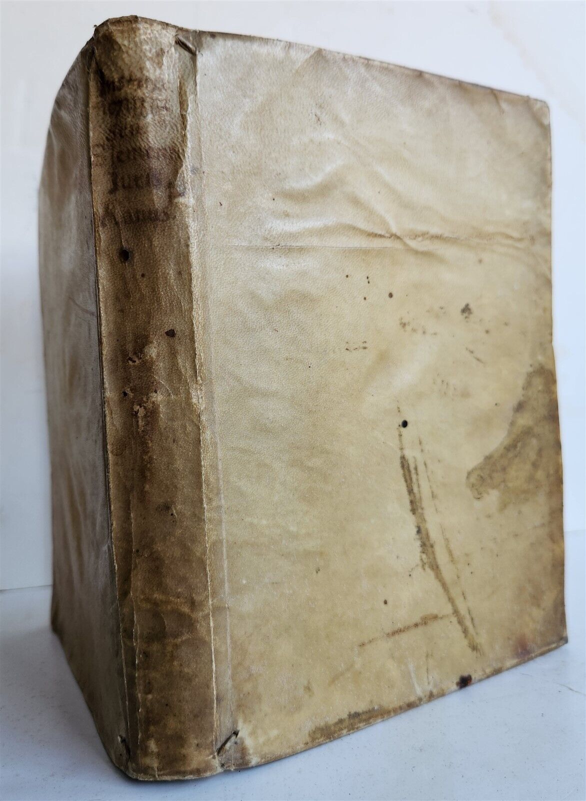 18th cent. MANUSCRIPT ROMAN LAW BOOK Institutiones Juris Civilis VELLUM antique