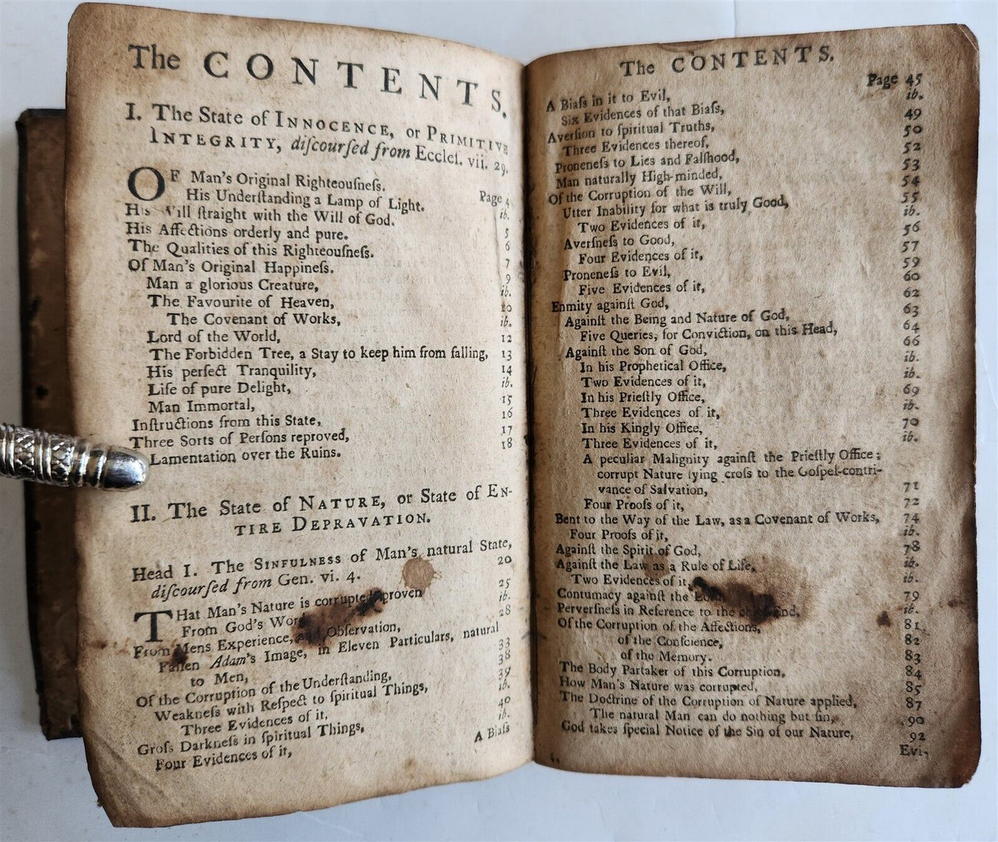 1750 HUMAN NATURE in its FOUR-FOLD STATE by THOMAS BOSTON antique