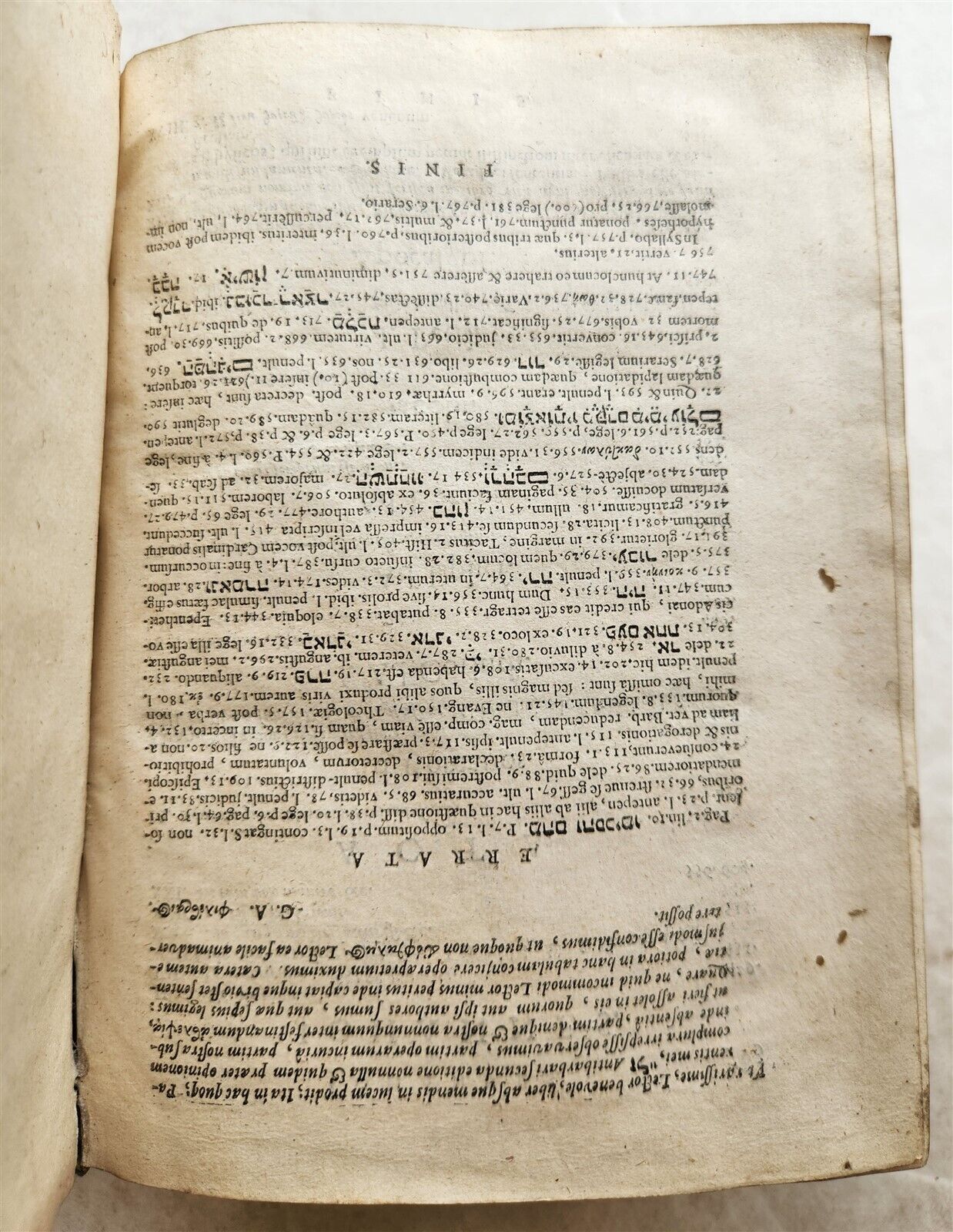 1656 ANTI-BARBARUS BIBLICUS antique VELLUM BINDING