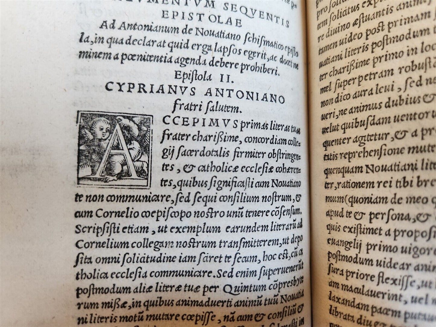 1524 POST-INCUNABULA WORKS of CYPRIAN Bishop of Carthage antique 16th CENTURY