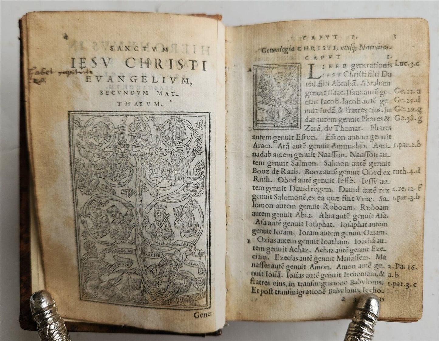 1548 BIBLE IN LATIN ILLUSTRATED antique 16th CENTURY NEW TESTAMENT rare
