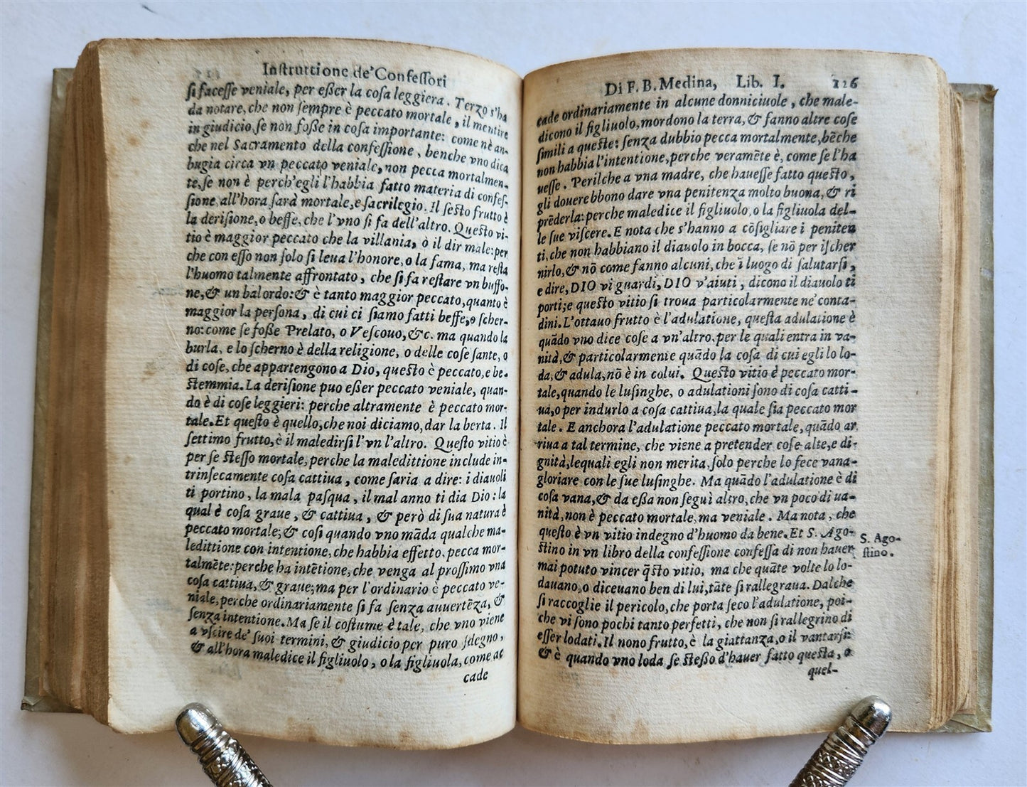 1588 INSTRUCTION for CONFESSORS by Bartolomeo de Medina antique vellum bound