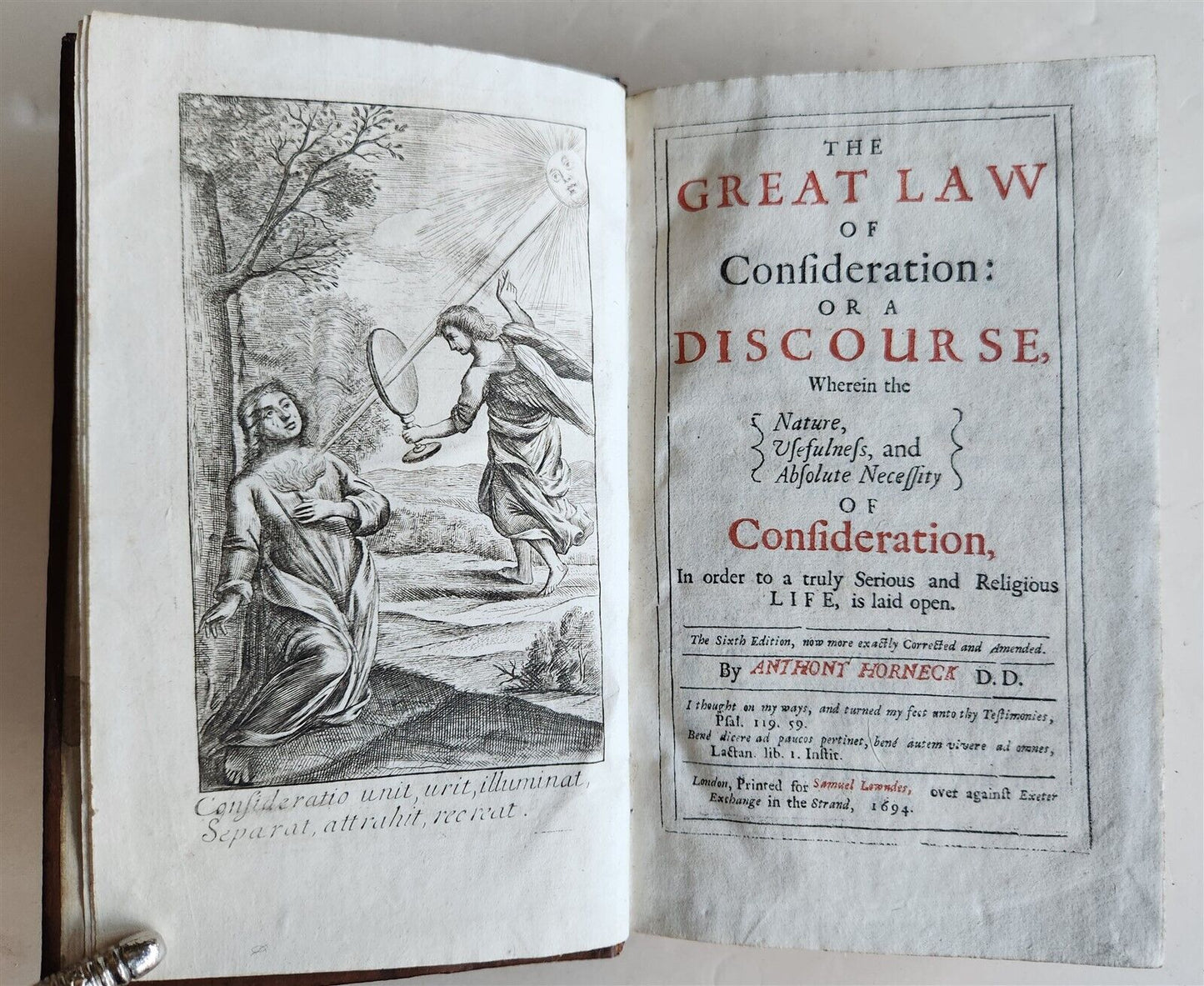 1694 GREAT LAW of CONSIDERATION antique in ENGLISH