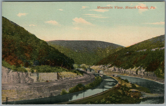 PHILADELPHIA PA MAUCH CHUNK MOUNTAIN VEIW ANTIQUE POSTCARD