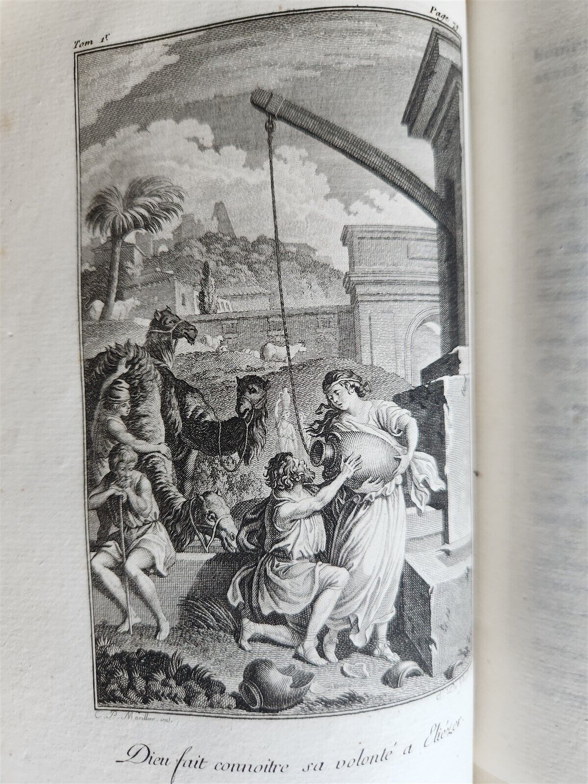 1789 BIBLE in FRENCH ILLUSTRATED w/ 300 PLATES 12 VOLUMES SET antique