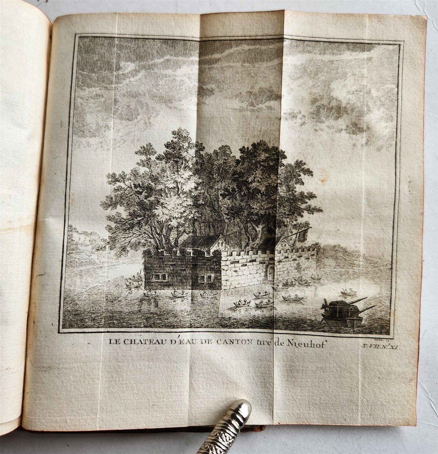 1749 HISTOIRE des VOYAGES antique vol. 28 illustrated CHINA TRAVELS