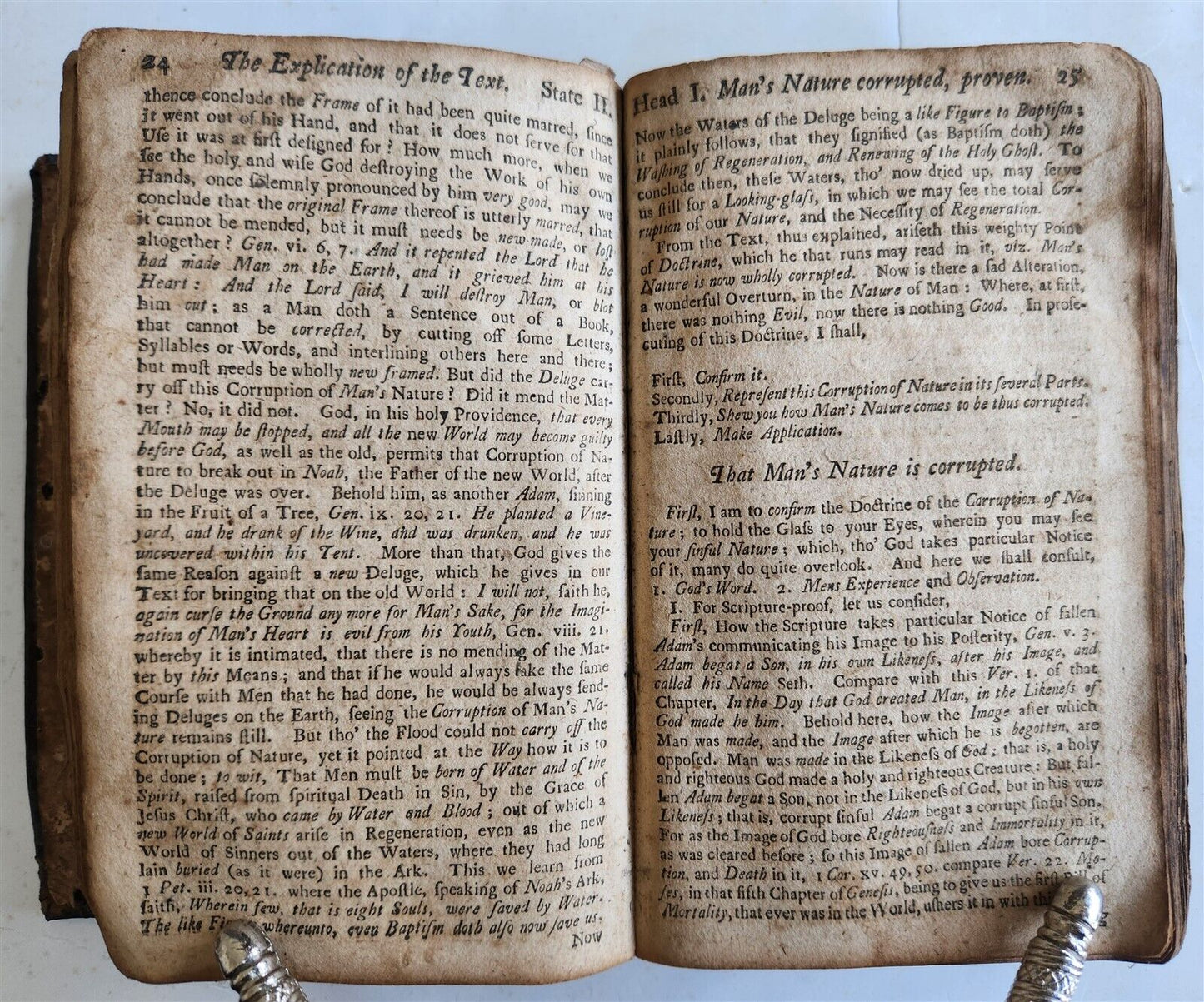 1750 HUMAN NATURE in its FOUR-FOLD STATE by THOMAS BOSTON antique