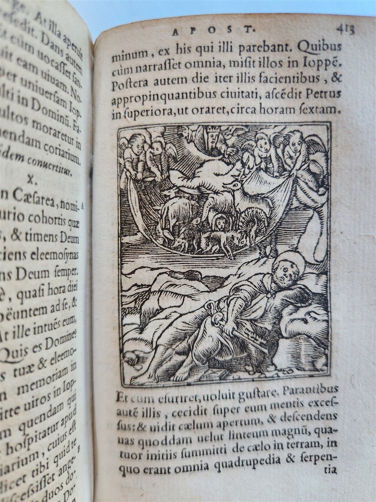 1558 BIBLE IN LATIN ILLUSTRATED antique 16th CENTURY vellum bound NEW TESTAMENT