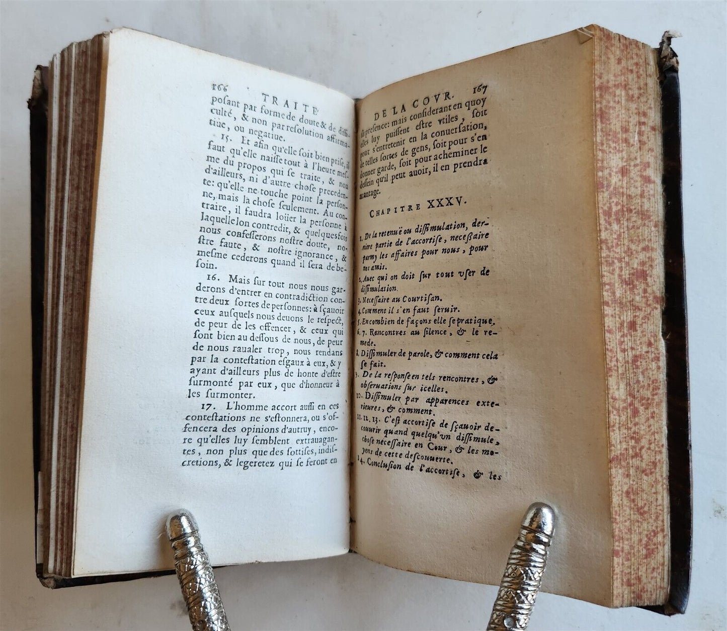 1658 TRAITE de la COUR ou INSTRUCTION des COURTISANS antique in FRENCH