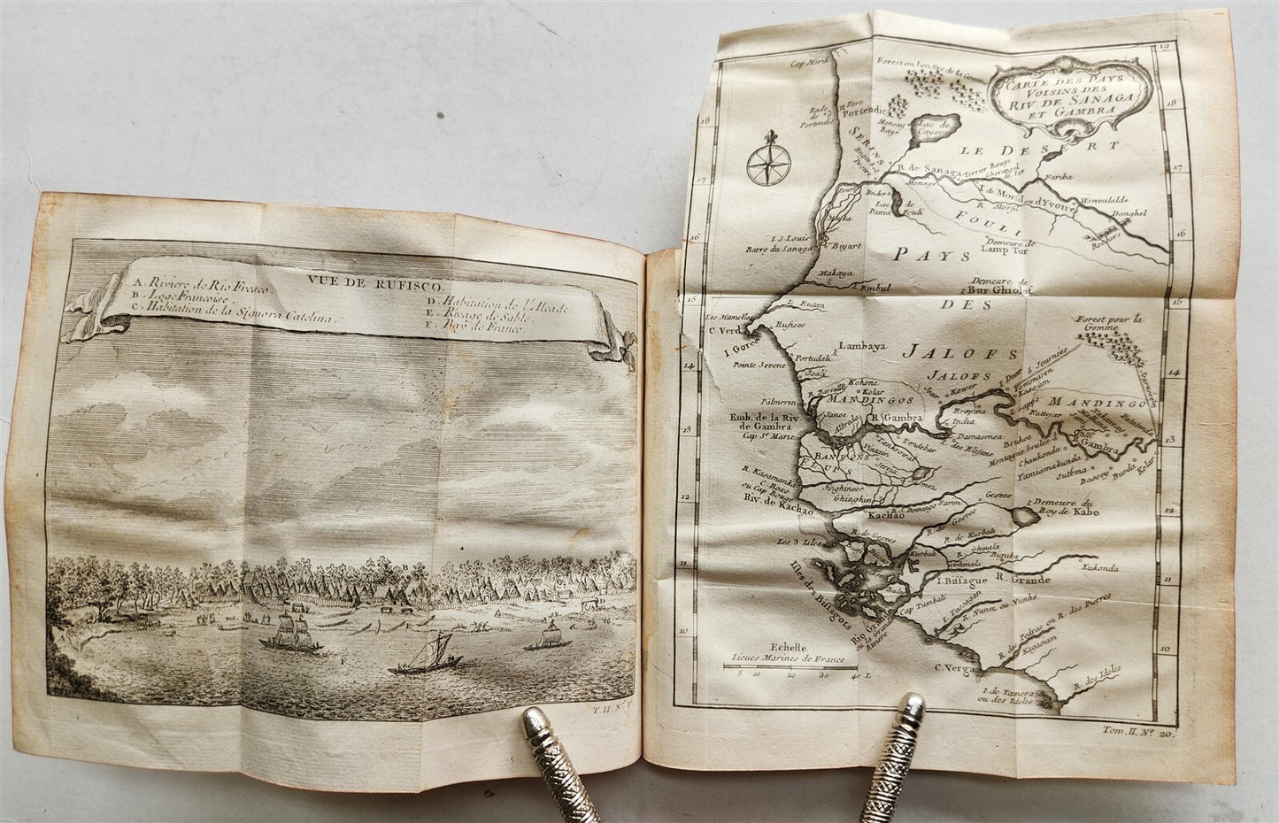 1749 HISTOIRE des VOYAGES antique VOL. 7 illustrated TRAVELS to AFRICA