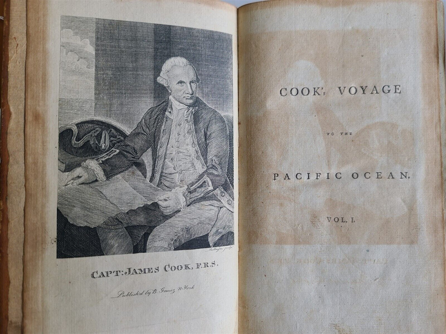 1796 VOYAGES of CAPTAIN COOK 4 vols 1st US EDITION ILLUSTRATED antique ENGLISH