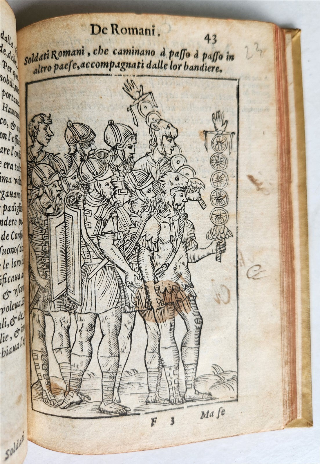 1583 TURKISH & ROMAN MILITARY antique ILLUSTRATED OTTOMAN EMPIRE vellum binding