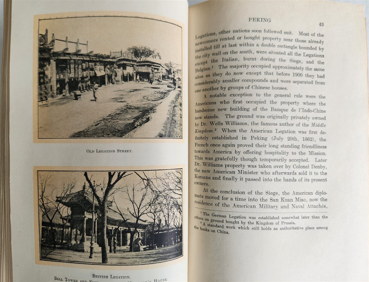 1920 PEKING HISTORICAL & INTIMATE DESCRIPTION by JULIET BREDON antique CHINA