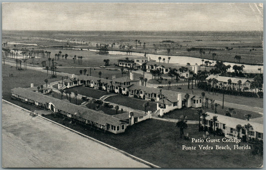 PONTE VEDRA BEACH FL PATIO GUEST COTTAGE ANTIQUE POSTCARD
