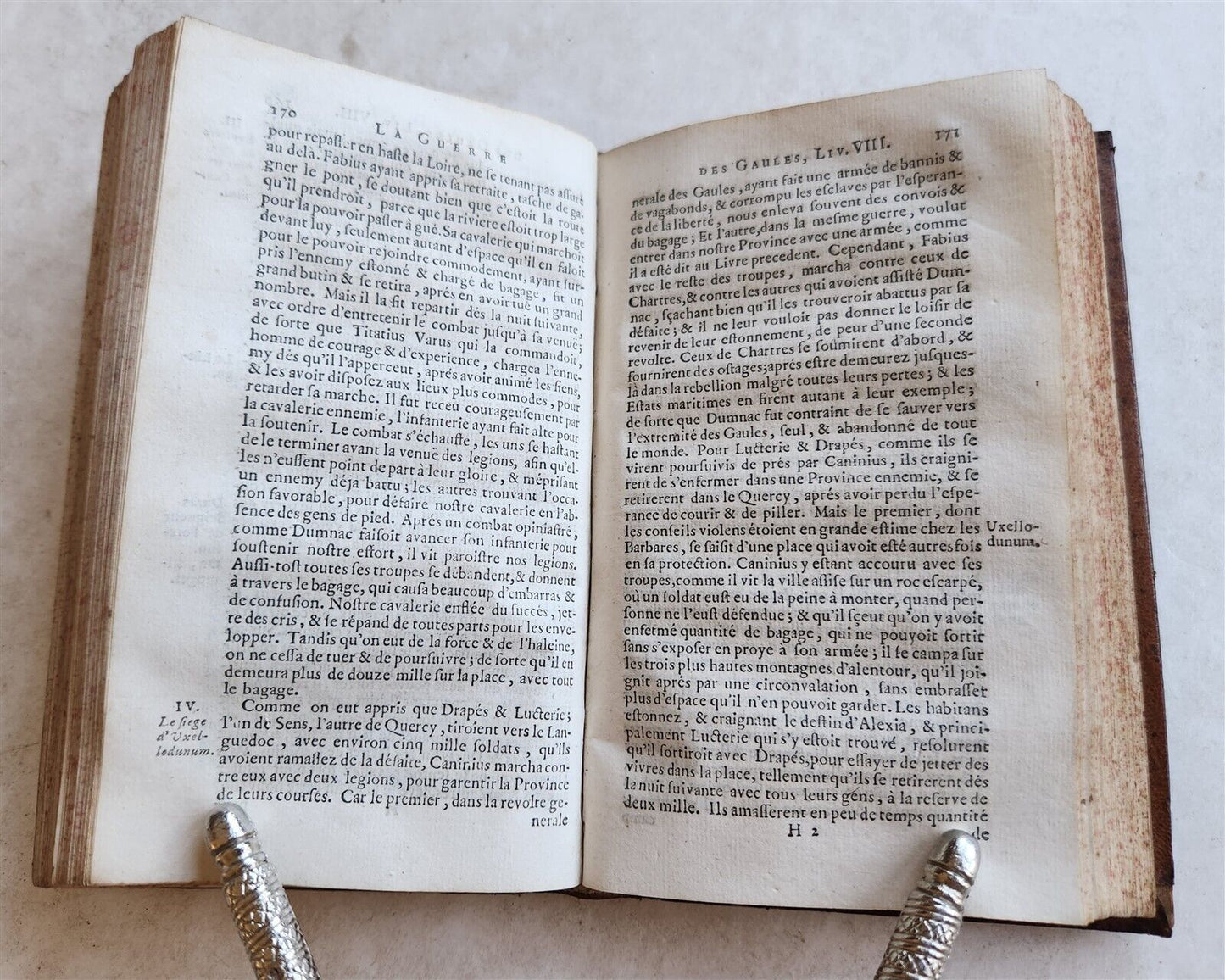 1708 JULIS CAESAR COMMENTARIES antique
