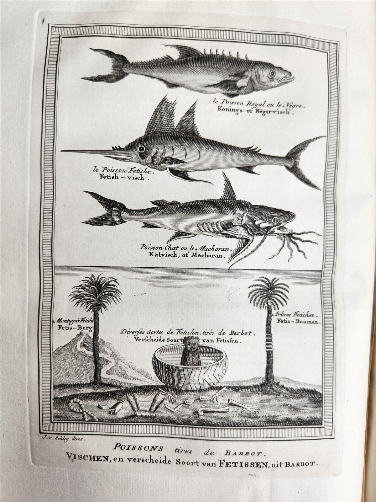 1748 TRAVELS TO AFRICA antique ILLUSTRATED Histoire generale des voyages vol. 5