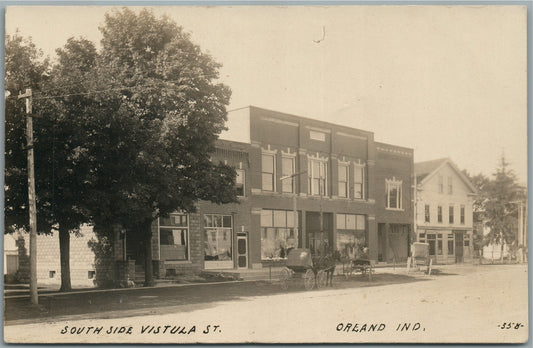 OREAND IN SOUTH SIDE VISTULA STREET ANTIQUE REAL PHOTO POSTCARD RPPC