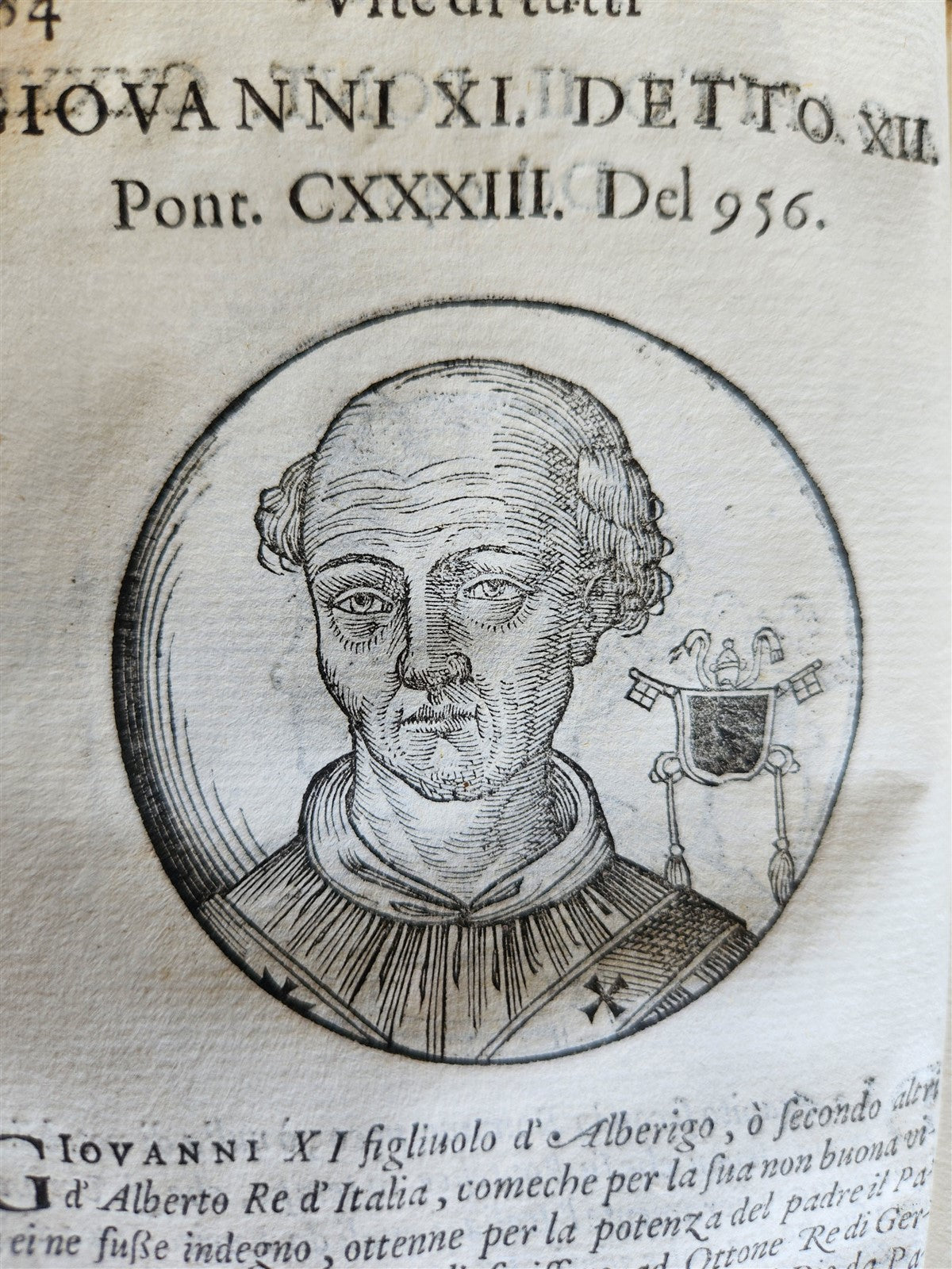 1592 LIVES of POPES ILLUSTRATED w/ 240 WOODCUTS antique 16th CENTURY
