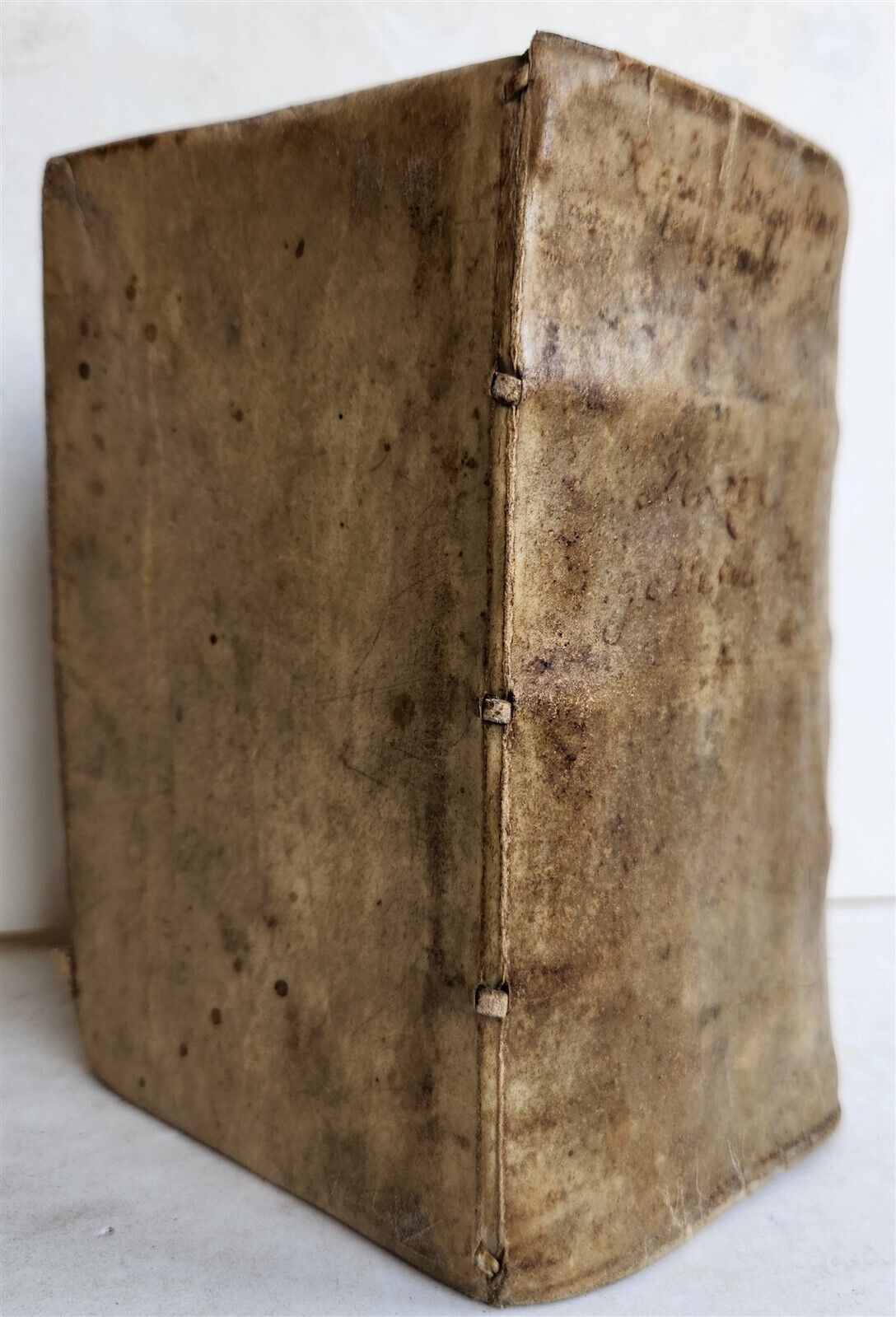 1674 WORLD'S RELIGIOUS SERVICES FULLY ILLUSTRATED antique VELLUM BINDING
