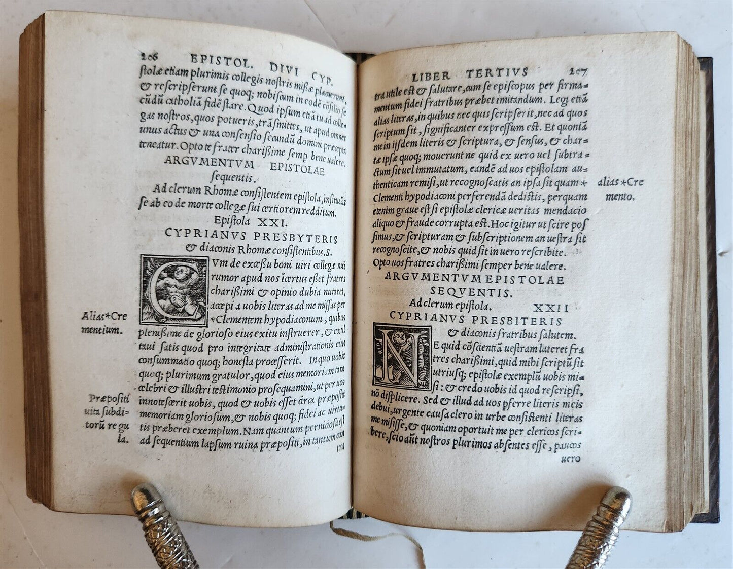 1524 POST-INCUNABULA WORKS of CYPRIAN Bishop of Carthage antique 16th CENTURY