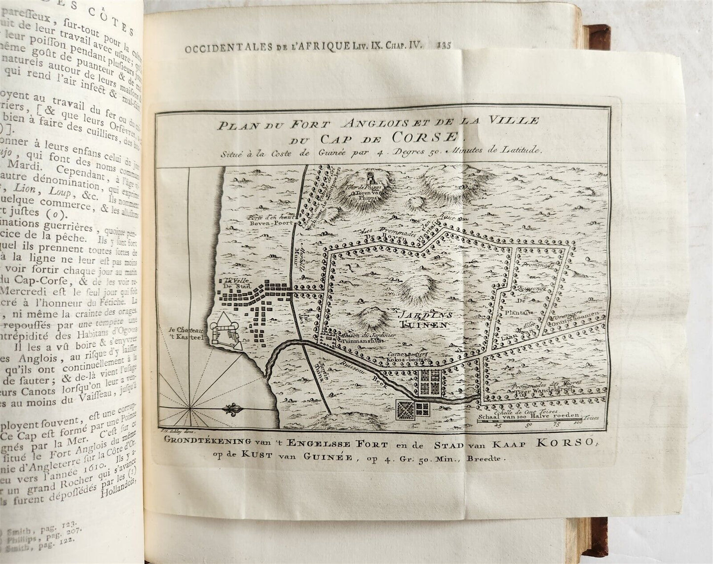 1748 TRAVELS TO AFRICA antique ILLUSTRATED Histoire generale des voyages vol. 5