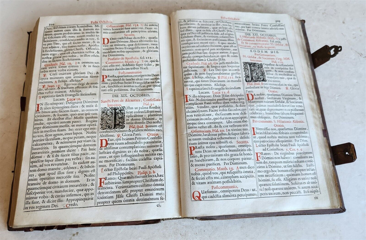 1743 MISSALE ROMANUM antique NICELY DECORATED FOLIO illustrated