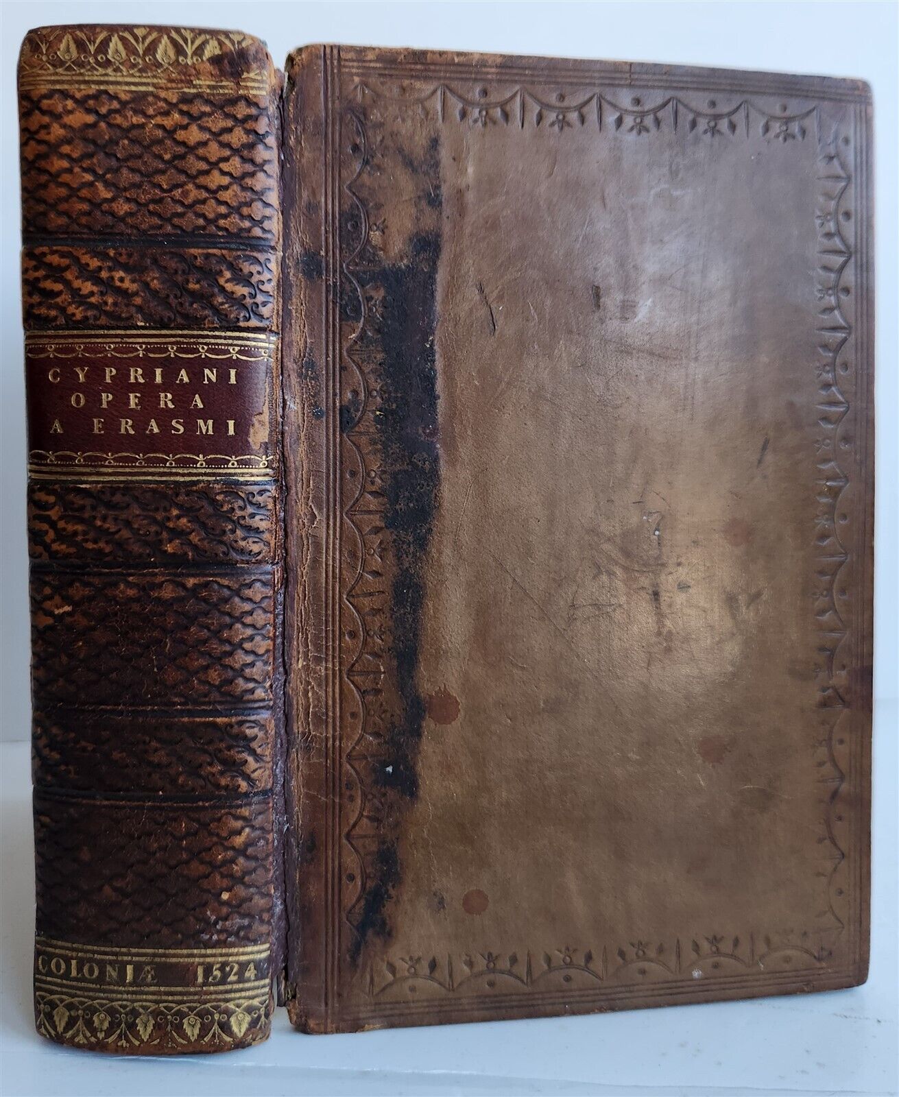 1524 OPERUM DIVI CAECILII CYPRIANI antique 16th CENTURY post-incunabula