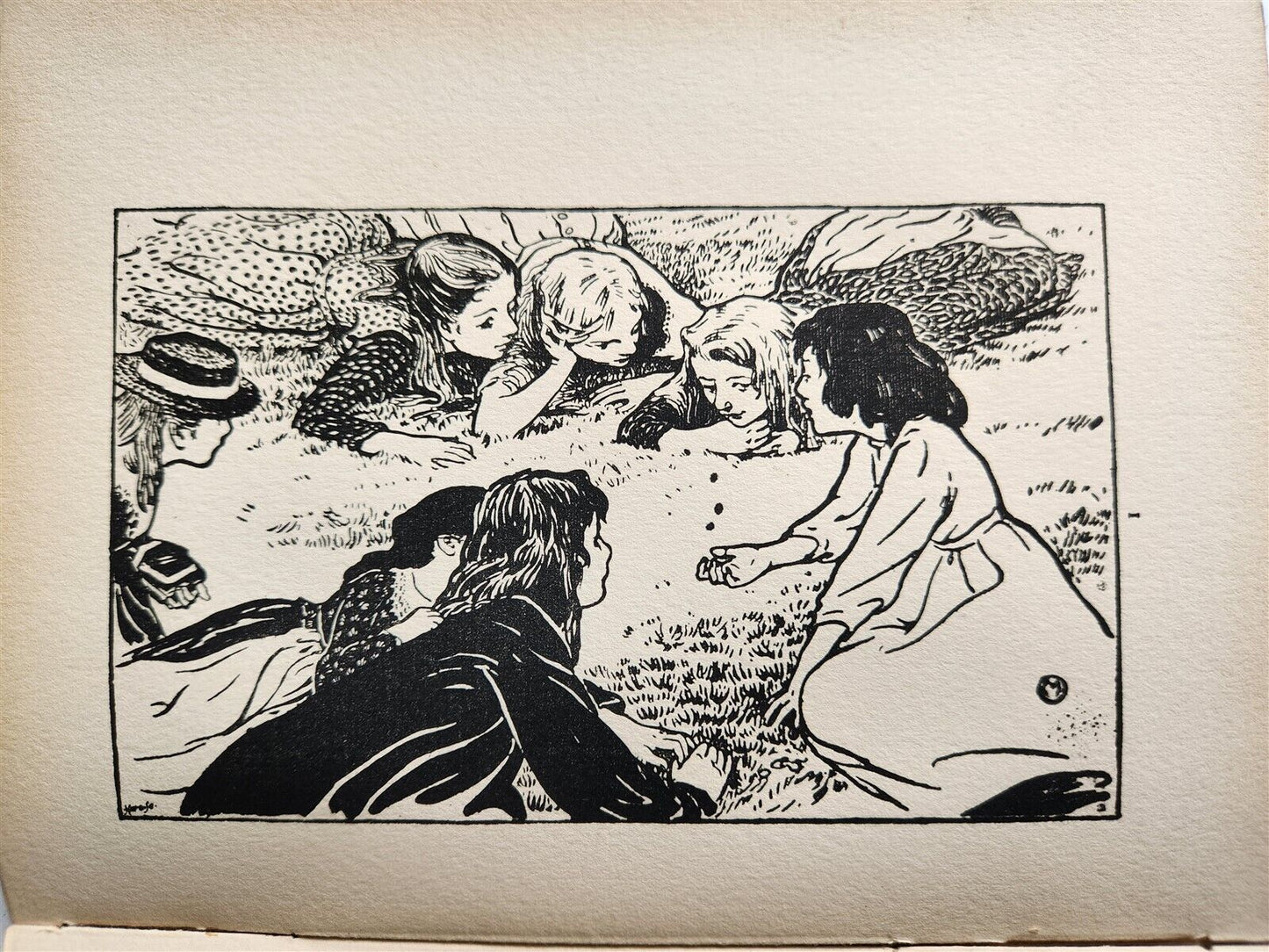 1896 EVERGREEN NORTHERN SEASONAL BOOK OF SUMMER antique ARTS & CRAFTS ILLUSTR.