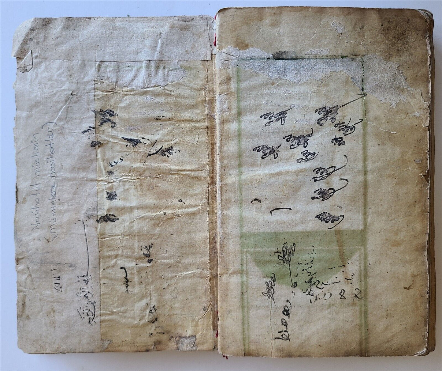 19th cent. HANDWRITTEN OTTOMAN ADVICE TO MUSLIMS MANUSCRIPT BOOK antique TURKISH