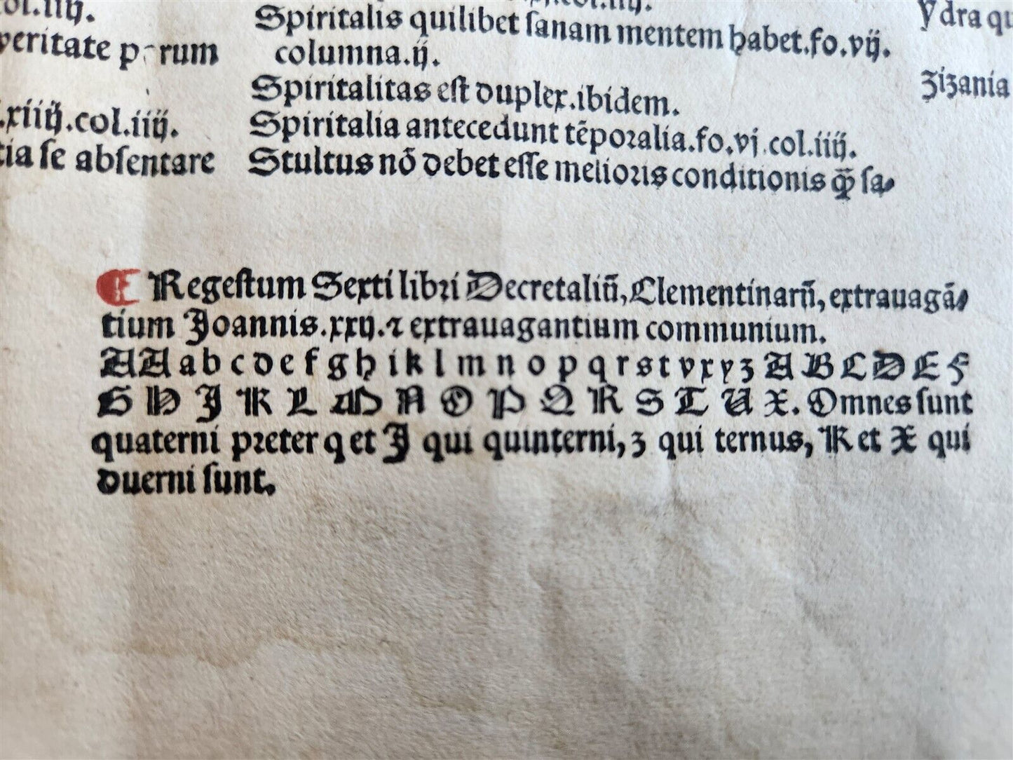 1537 POST-INCUNABULA CANON LAWS antique FOLIO 16th CENTURY