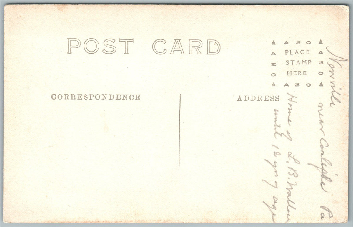 NEWVILLE PA UNITED PRESBYTERIAN MANSE HOUSE ANTIQUE REAL PHOTO POSTCARD RPPC
