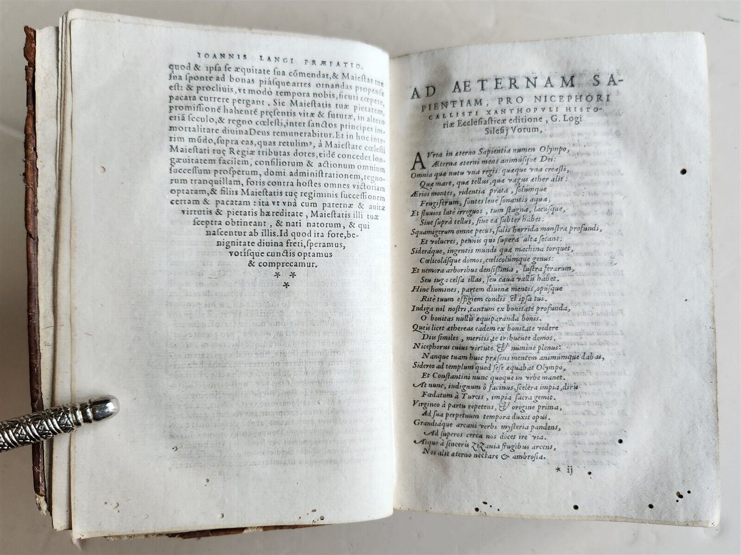 1566 ECCESIASTICAL HISTORY by CALLISTUS antique 16th CENTURY period binding