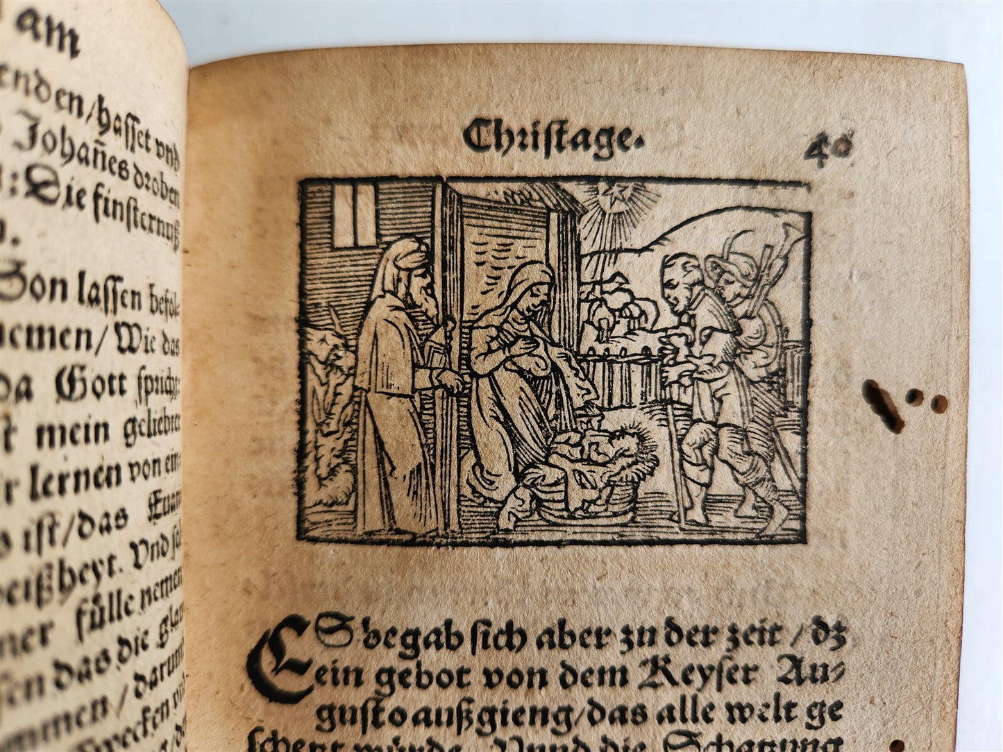 1566 MELANCHTHON Philippe Postill uber die Evangelia ANTIQUE pigskin ILLUSTRATED