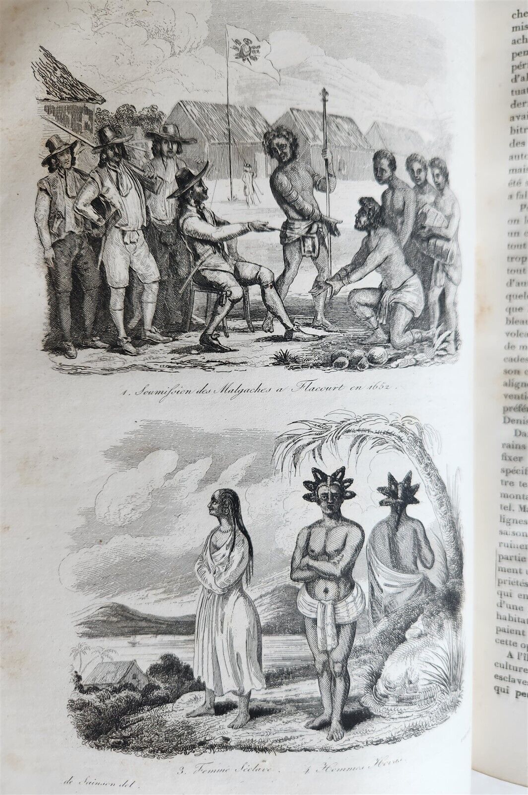 1839 VOYAGE PITTORESQUE AUTOUR du MONDE 2 VOLUMES antique ILLUSTRATED