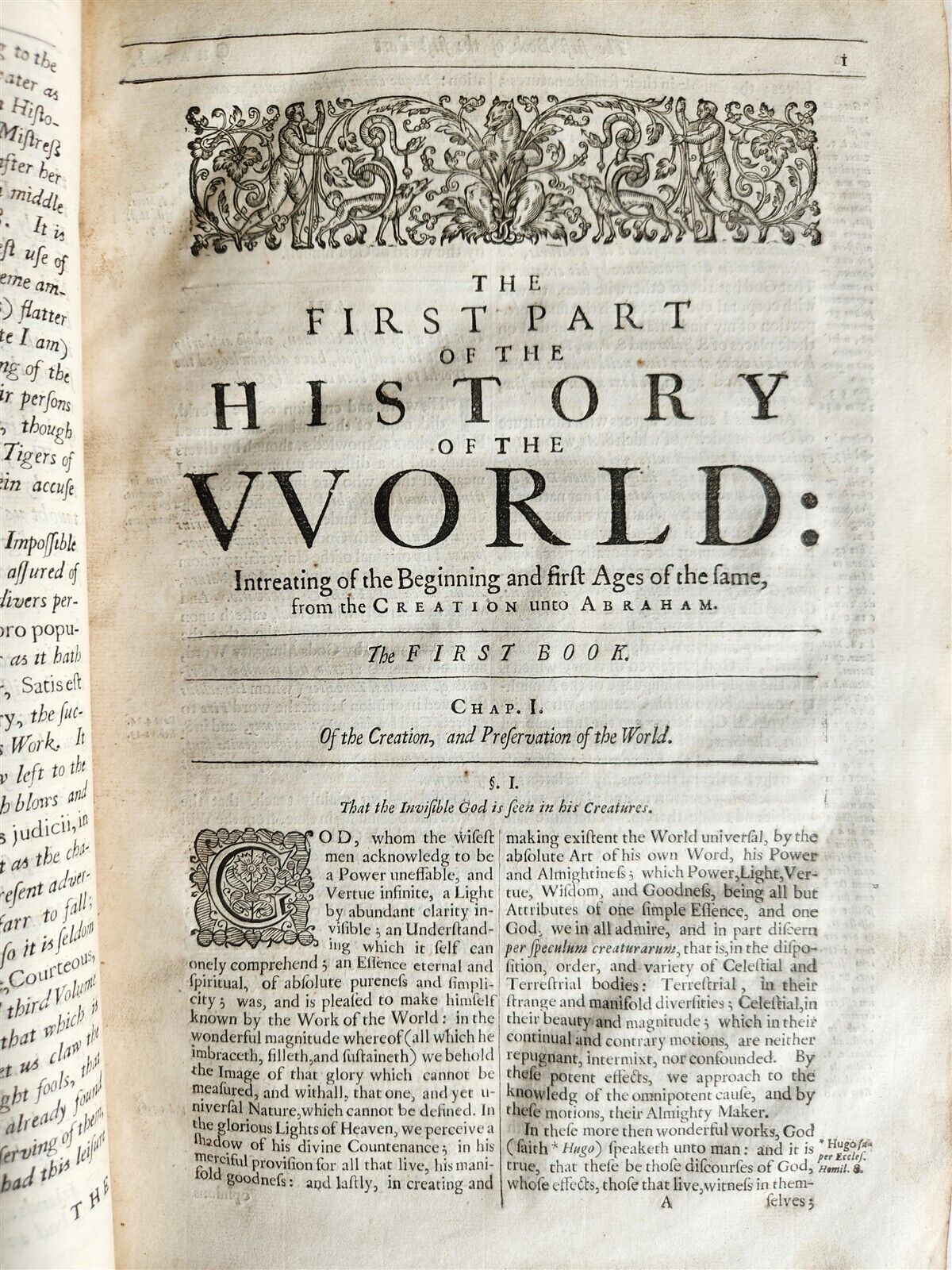 1666 HISTORY OF THE WORLD by WALTER RALEIGH antique ILLUSTRATED FOLIO w/ 8 MAPS