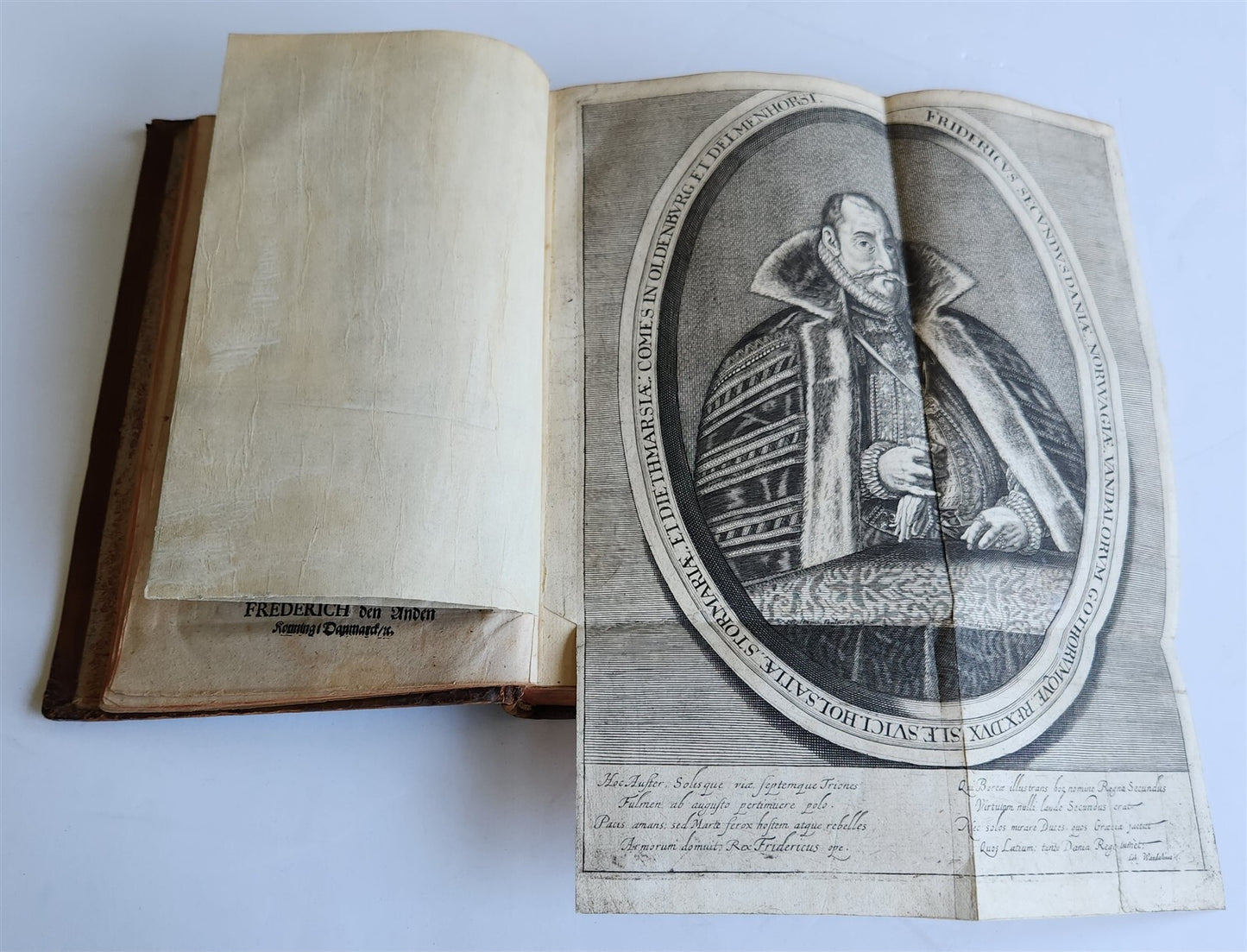 1680 CHRONICLE of DENMARK antique FULLY ILLUSTRATED rare Peder Hanson Resen