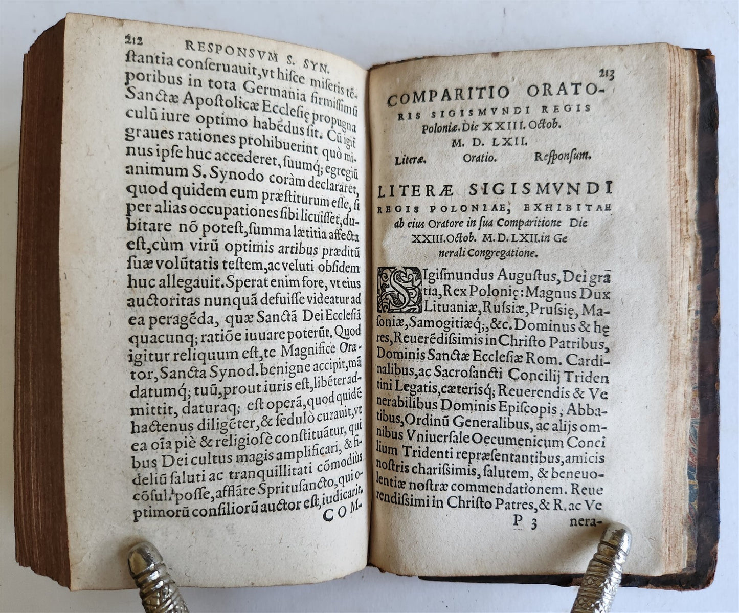 1565 Ex actis concilii Tridentini by Gerwin CALENIUS antique COUNCIL of TRENT