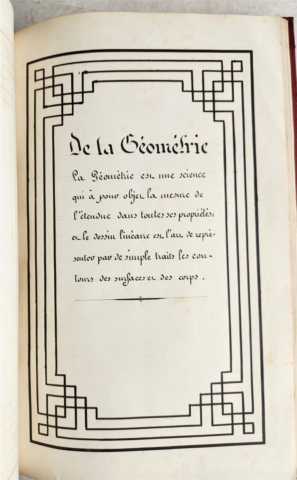 1840 MANUSCRIPT in FRENCH antique FOLIO 57 leaves