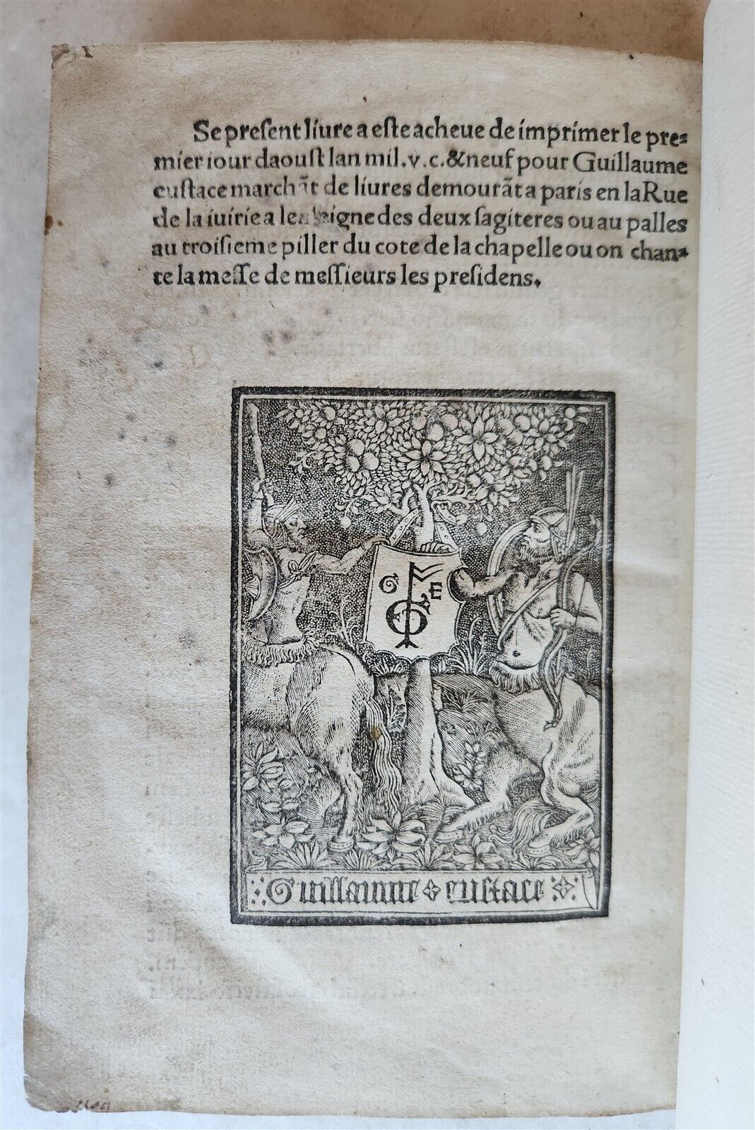 1509 POST-INCUNABULA ILLUSTRATED antique Quadruvium Ecclesie Quattuor by J.HUG