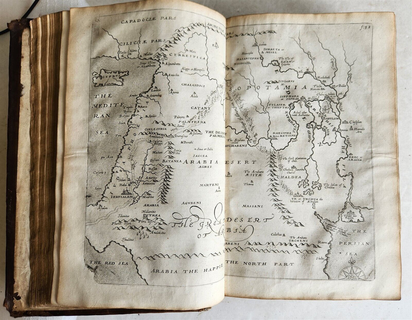 1666 HISTORY OF THE WORLD by WALTER RALEIGH antique ILLUSTRATED FOLIO w/ 8 MAPS