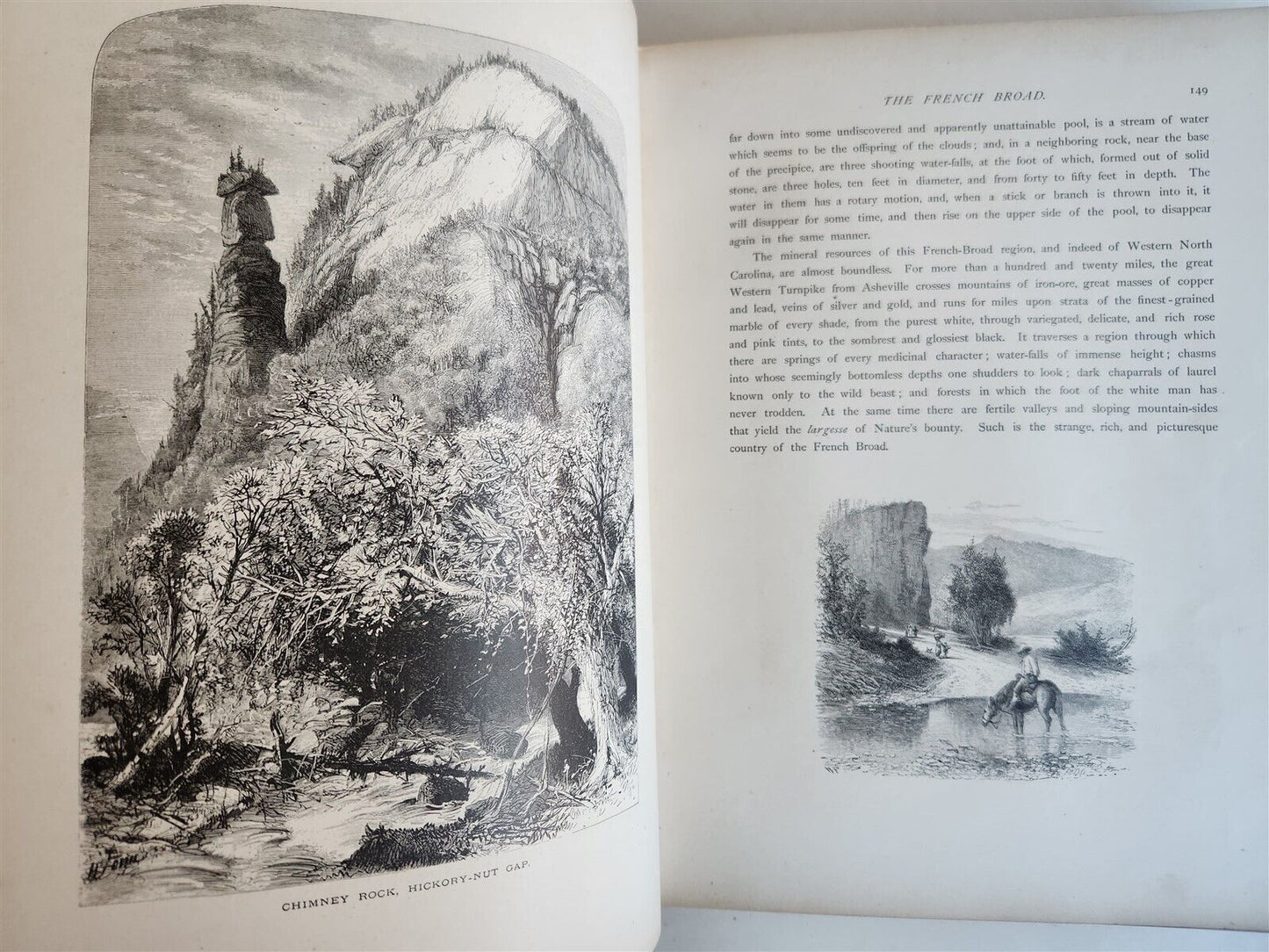 1874 PICTURESQUE AMERICA by WILLIAM BRYANT 2 FOLIO VOLUMES ILLUSTRATED antique