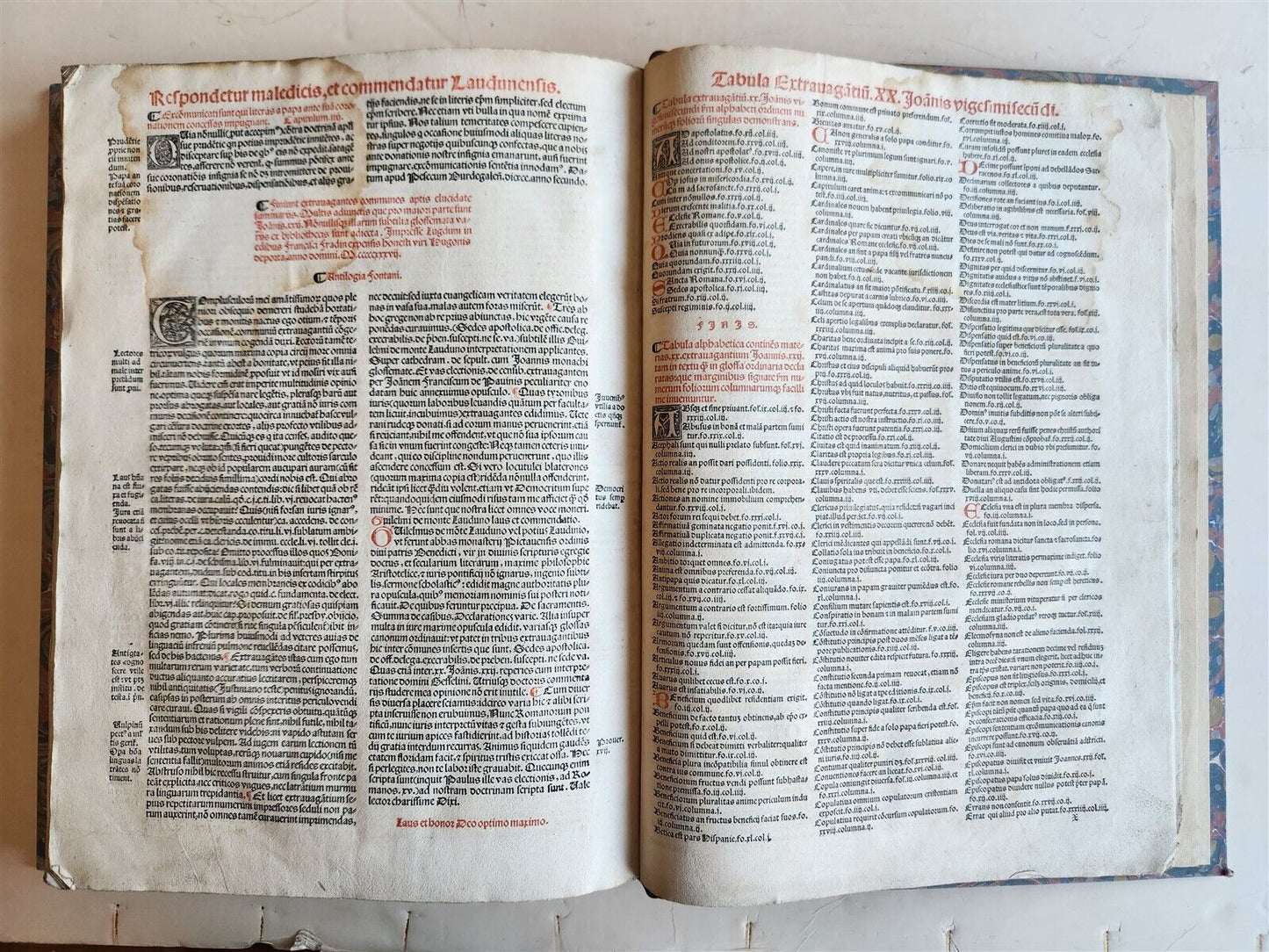 1537 POST-INCUNABULA CANON LAWS antique FOLIO 16th CENTURY
