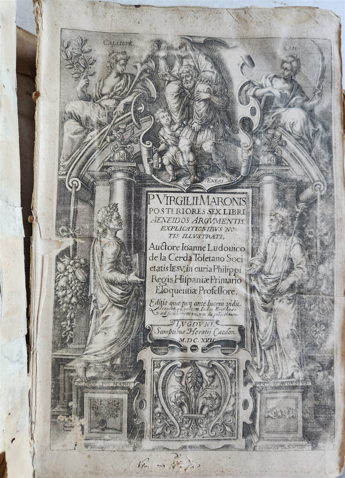 1612-1619 VIRGIL 3 VELLUM BOUND FOLIO VOLUMES antique 17th C. Bucolica &Georgica