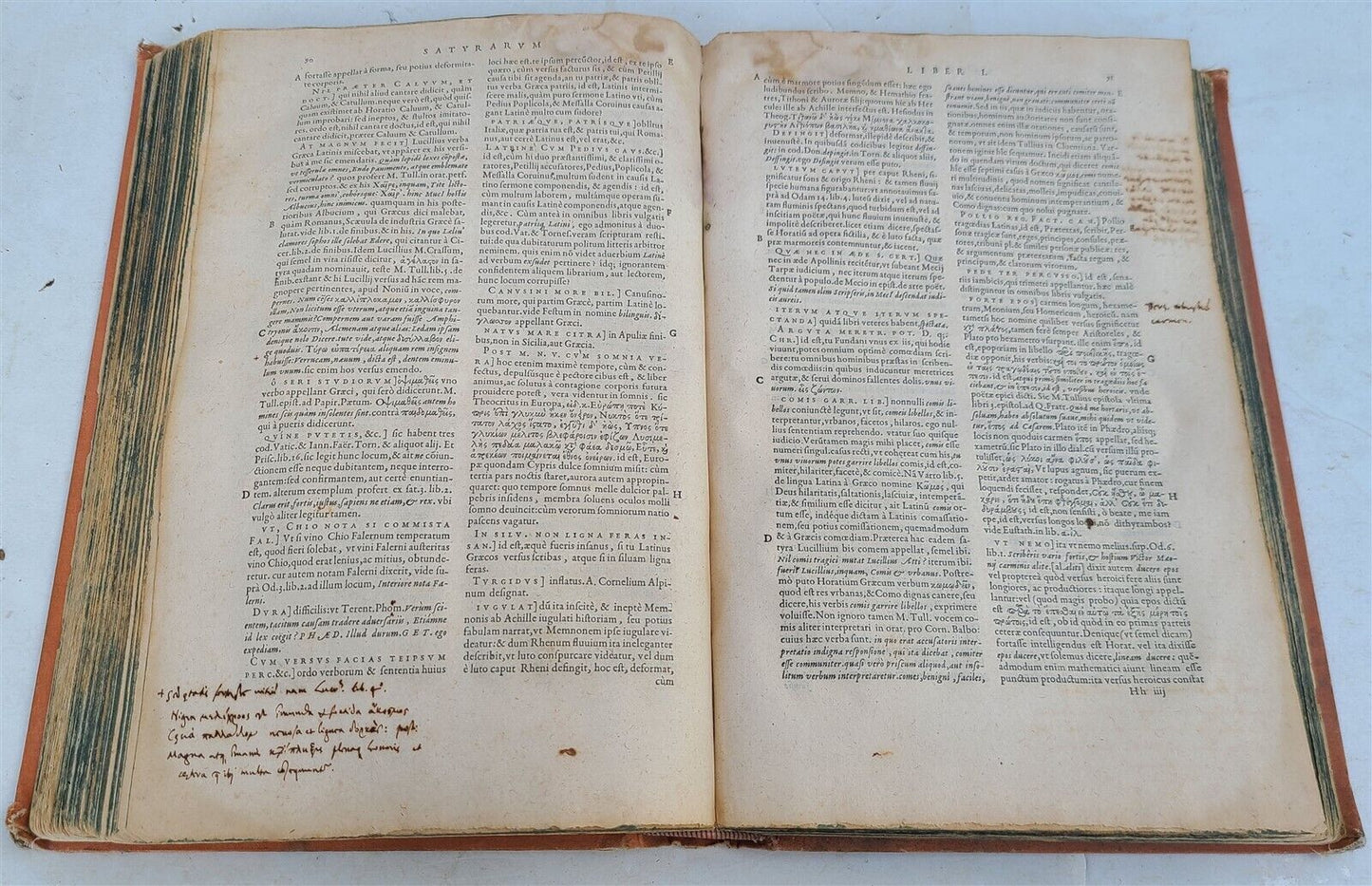 1567 HORACE POETRY antique FOLIO in LATIN 16th century