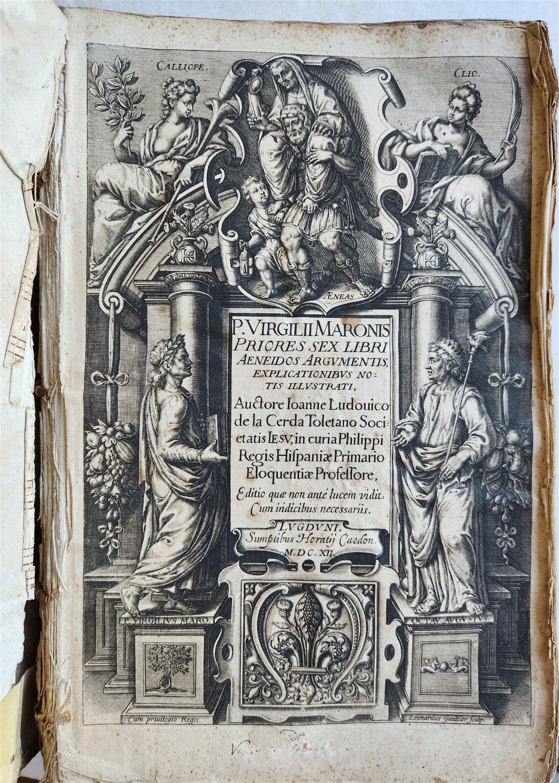 1612-1619 VIRGIL 3 VELLUM BOUND FOLIO VOLUMES antique 17th C. Bucolica &Georgica